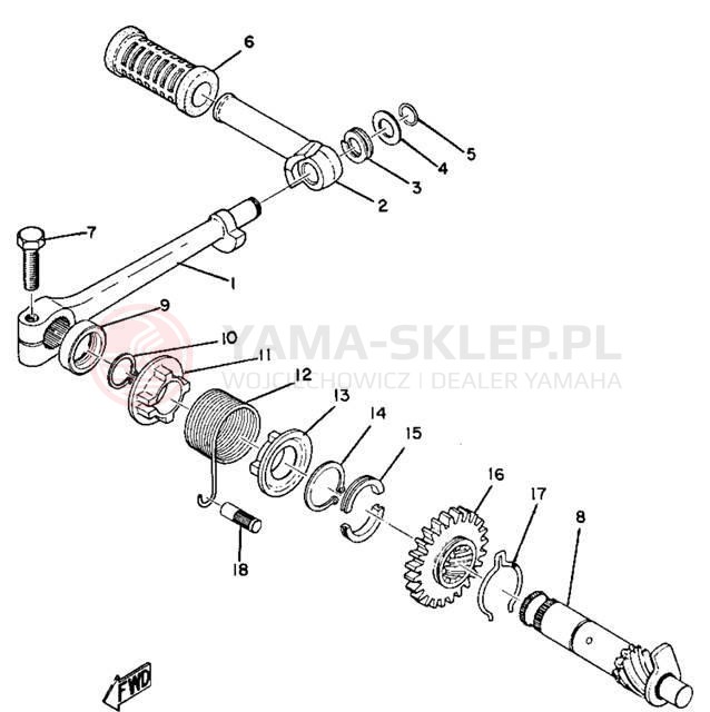 Schemat "kopniak" do Yamaha AT1C/CT1C/AT1MX