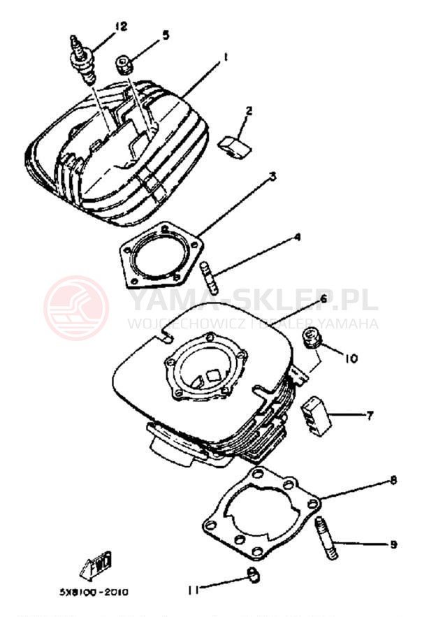 Schemat "cylinder" do Yamaha IT175J