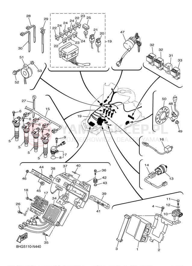 Schemat "układ elektryczny" do Yamaha APEX SE RX10PSER/RX10PSEL