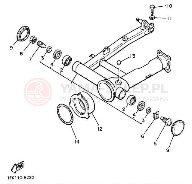 Schemat "wahacz" do Yamaha V MAX 1200 VMX12N/VMX12NC