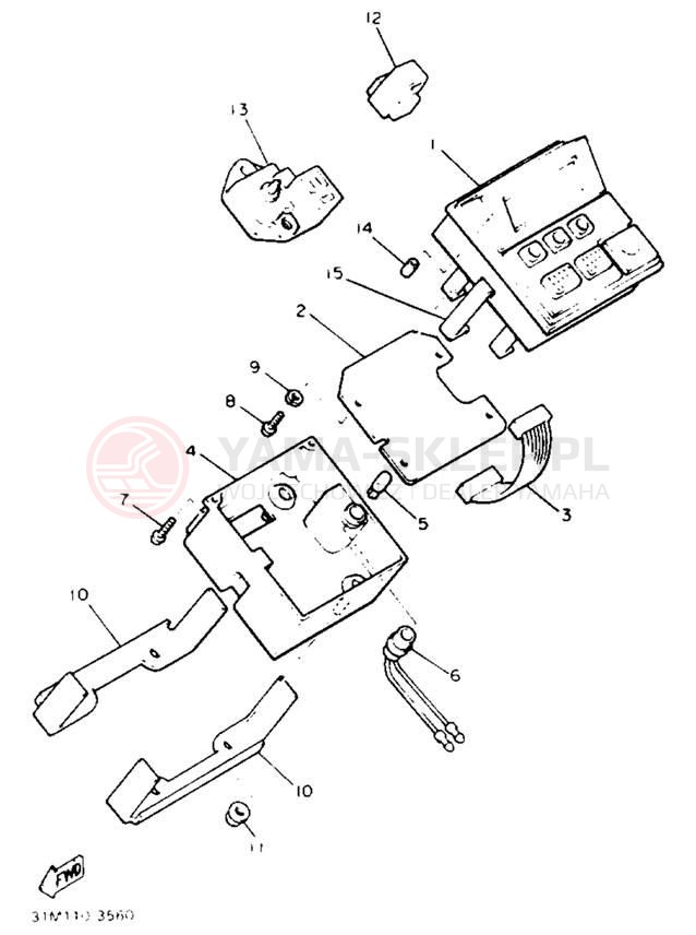 Schemat "sterownik" do Yamaha XVZ12DL/XVZ12DKC2
