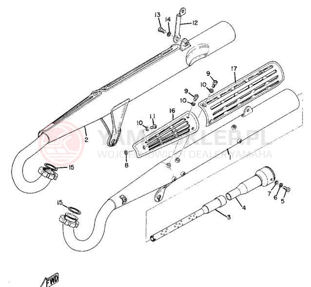 Schemat "tłumik" do Yamaha AS2C