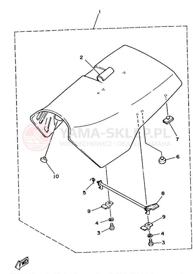 Schemat "siedzenie" do Yamaha BIG BEAR 4WD YFM350FWB
