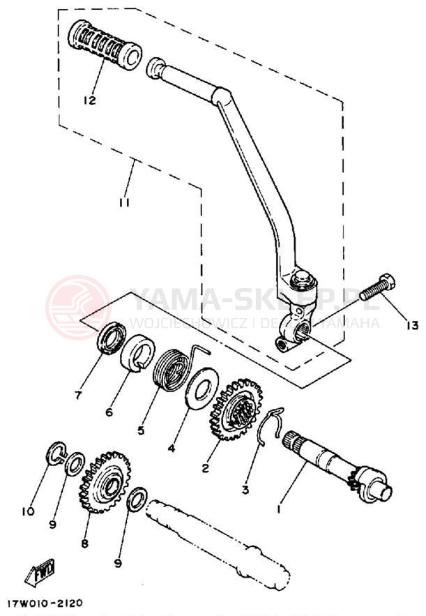 Schemat "rozrusznik" do Yamaha DT50LC/DT50A