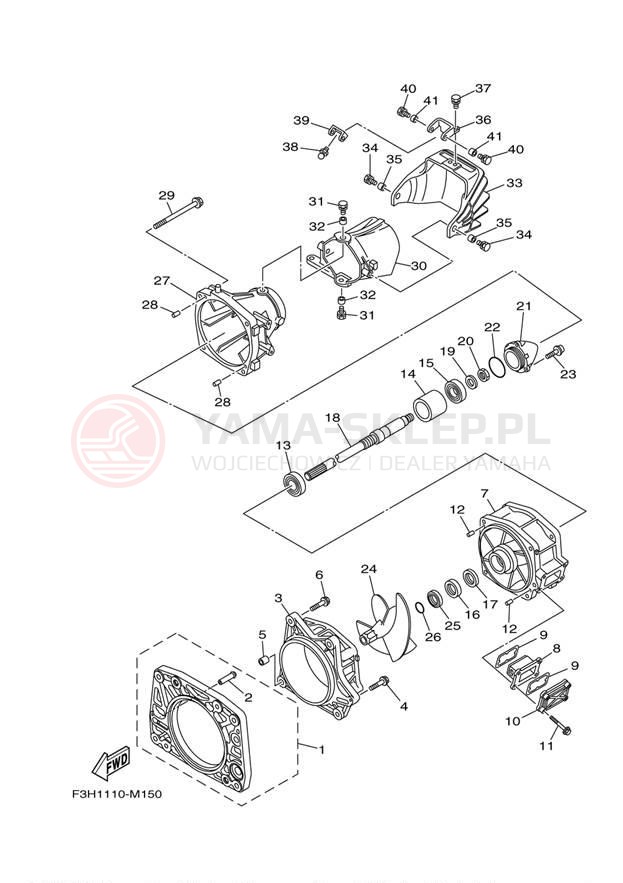 Schemat "JET UNIT" do Yamaha 212SS XAT1800CLM