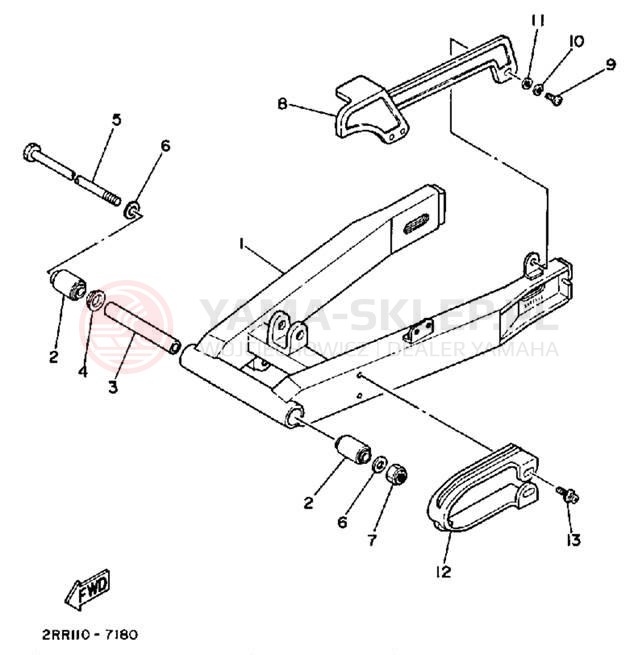 Schemat "wahacz" do Yamaha YSR50T