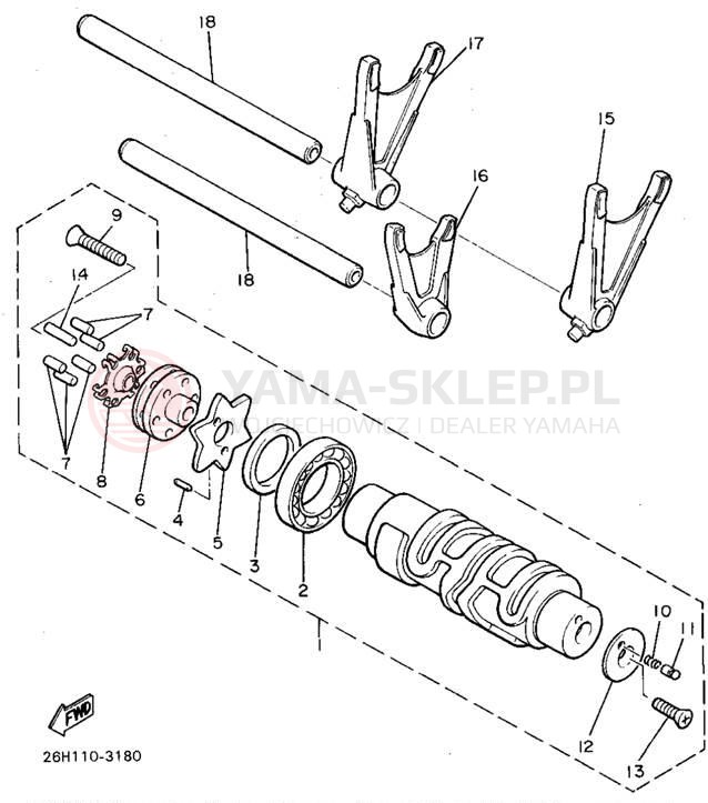 Schemat "Wodziki, automat" do Yamaha V-MAX 1200 VMX12FC/VMX12F
