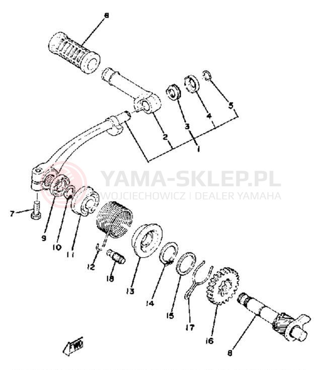 Schemat "kopniak" do Yamaha GTMXE