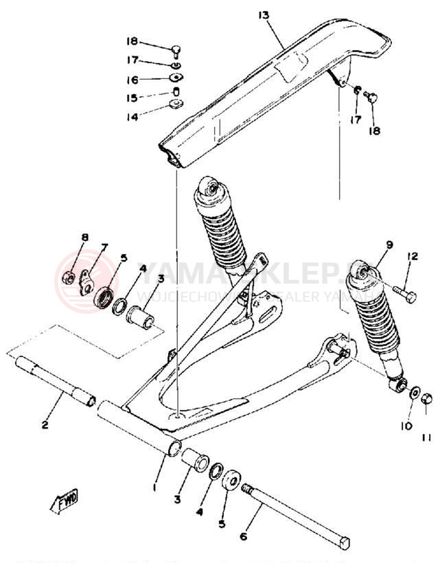 Schemat "wahacz" do Yamaha XS400D
