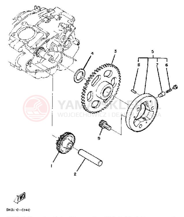 Schemat "rozrusznik" do Yamaha SR185J