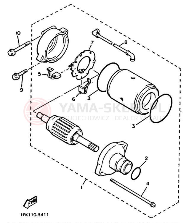 Schemat "rozrusznik" do Yamaha V-MAX 1200 VMX12D/VMX12DC