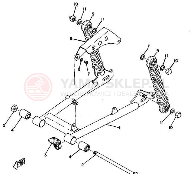 Schemat "wahacz" do Yamaha JT1/JT1L