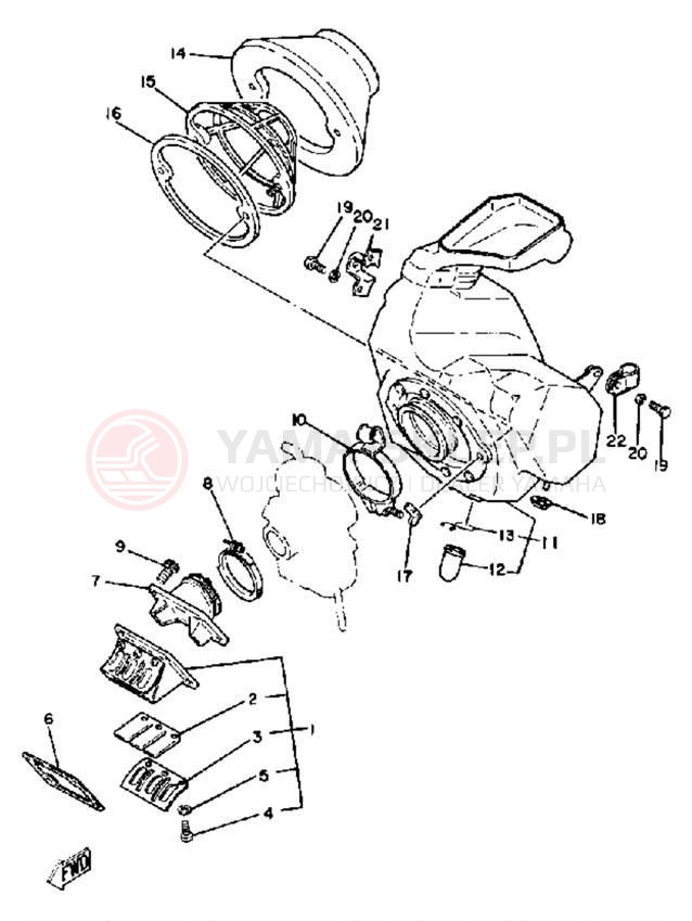 Schemat "Wtrysk paliwa" do Yamaha YZ465H