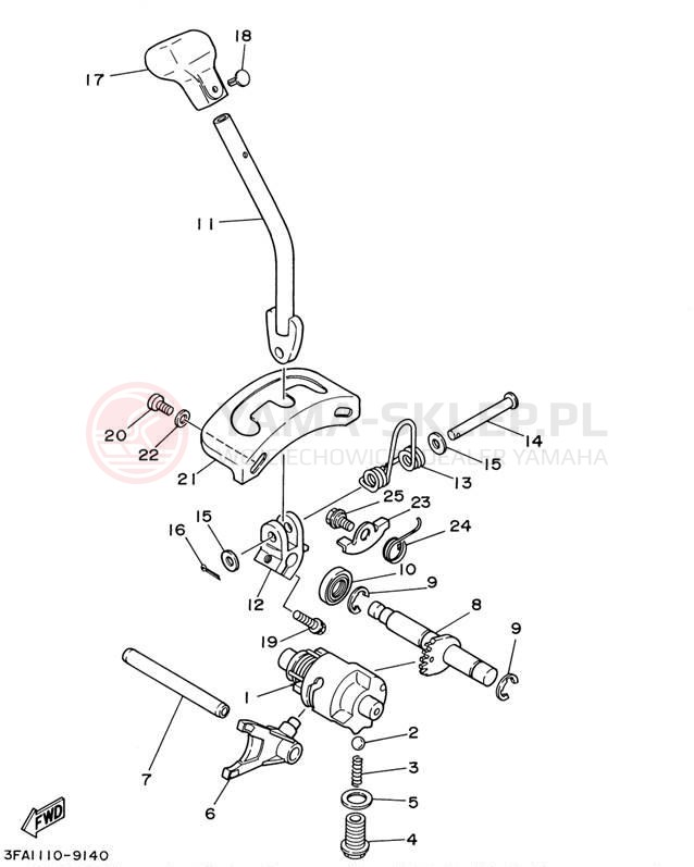 Schemat "Wodziki, automat" do Yamaha BREEZE YFA1PC/YFA1P