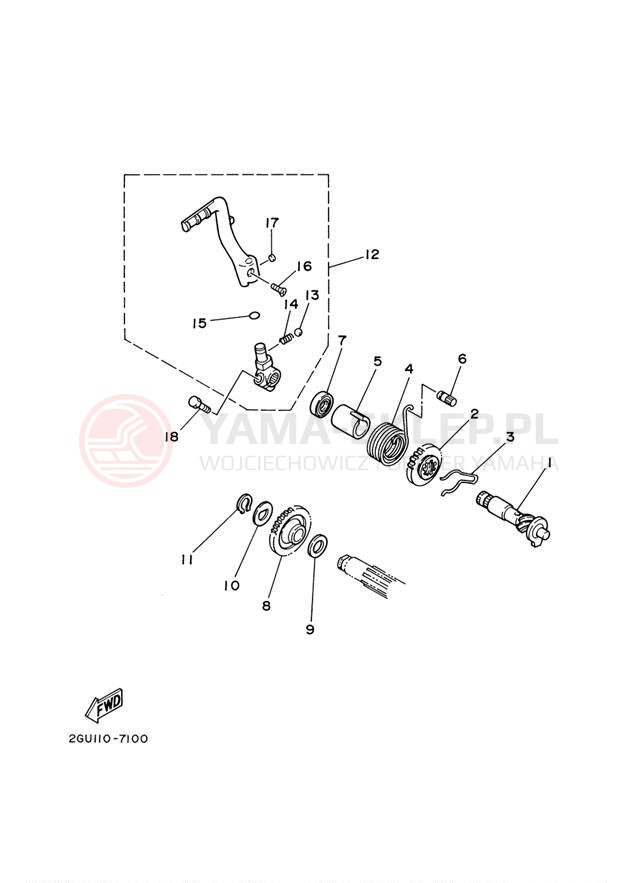 Schemat "rozrusznik" do Yamaha BANSHEE YFZ350M