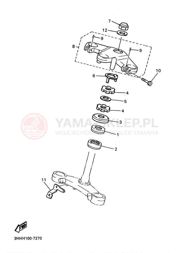 Schemat "Półki zawieszenia" do Yamaha FZR600RJ/FZR600RJC