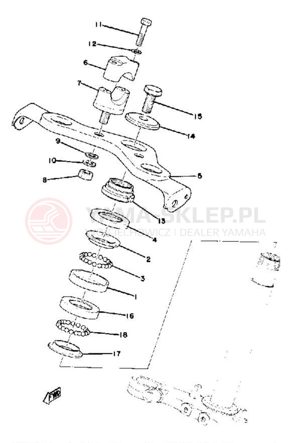 Schemat "Półki zawieszenia" do Yamaha GTMXE