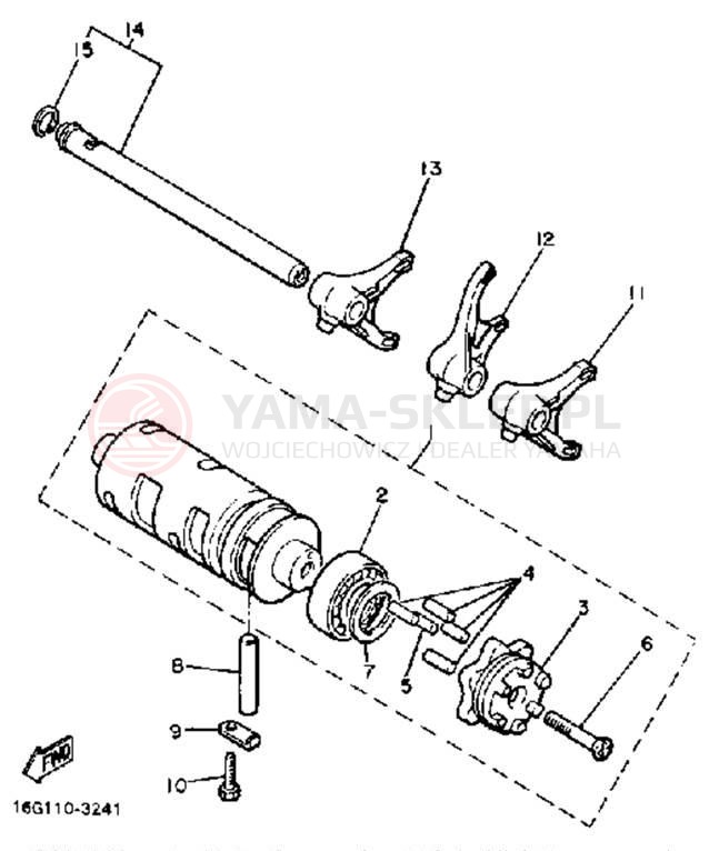Schemat "Wodziki, automat" do Yamaha XJ650K