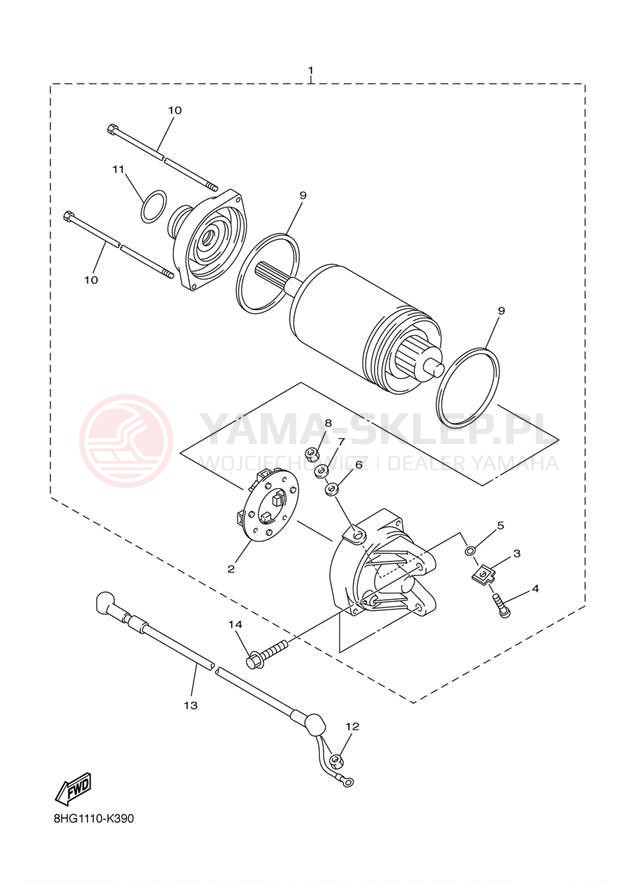 Schemat "rozrusznik" do Yamaha APEX SE RX10PSER/RX10PSEL