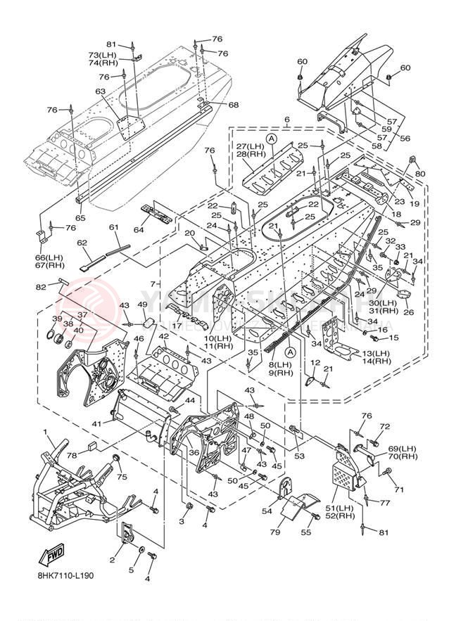 Schemat "rama" do Yamaha FX NYTRO FX10BL