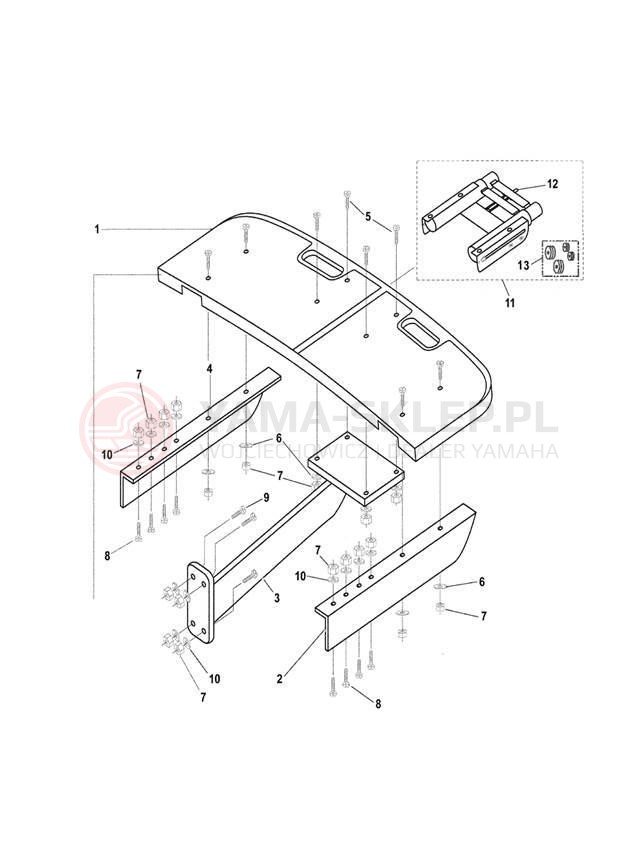 Schemat "SWIMSTEP PLATFORM" do Yamaha AR210 LST1200DD