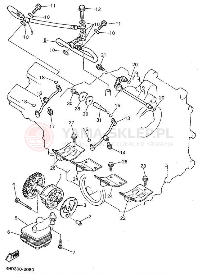 Schemat "Pompa olejowa" do Yamaha YZF750RF/YZF750RFC