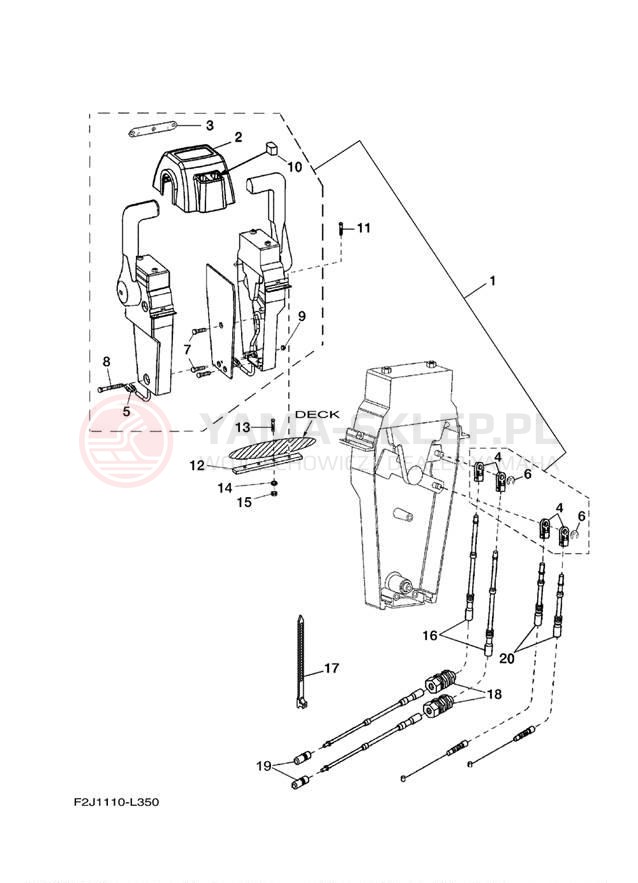Schemat "Układ chlodzenia" do Yamaha AR210 LAT1100AM