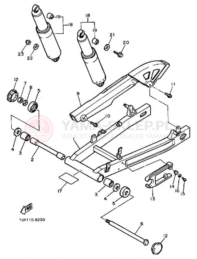Schemat "wahacz" do Yamaha FAZER FZX700SC/FZX700S