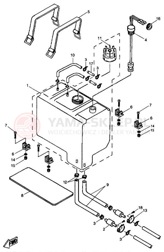 Schemat "Miska olejowa" do Yamaha EXCITER EXT1100V