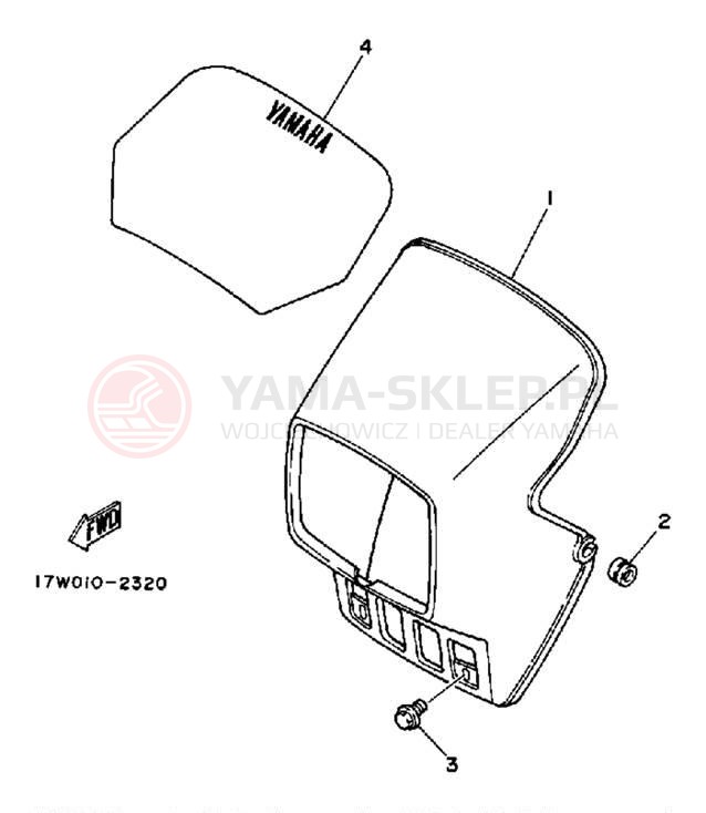 Schemat "elementy nadwozia" do Yamaha ENDURO DT50U/DT50L/DT50LC