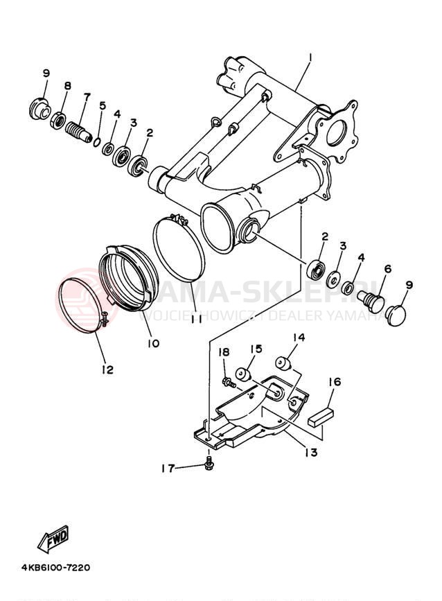 Schemat "wahacz" do Yamaha WOLVERIINE YFM35FXJ_M