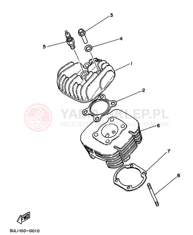 Schemat "głowica" do Yamaha RT100K