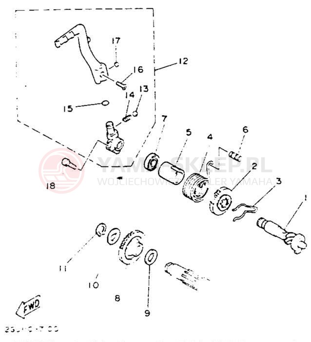 Schemat "rozrusznik" do Yamaha BANSHEE YFZ350E
