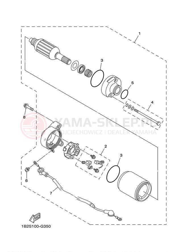 Schemat "rozrusznik" do Yamaha TTR125E_LE TTR125LEY/TTR125EY