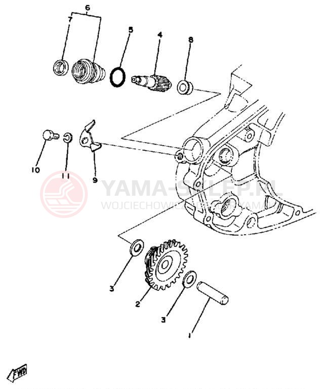 Schemat "Tryby licznika" do Yamaha DT250E/DT400E