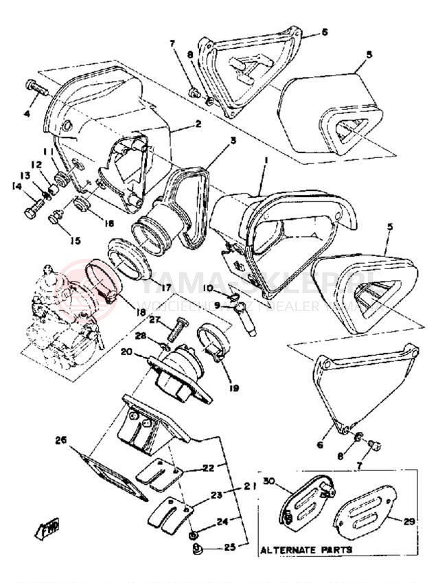 Schemat "Wtrysk paliwa" do Yamaha YZ125X/YZ100C