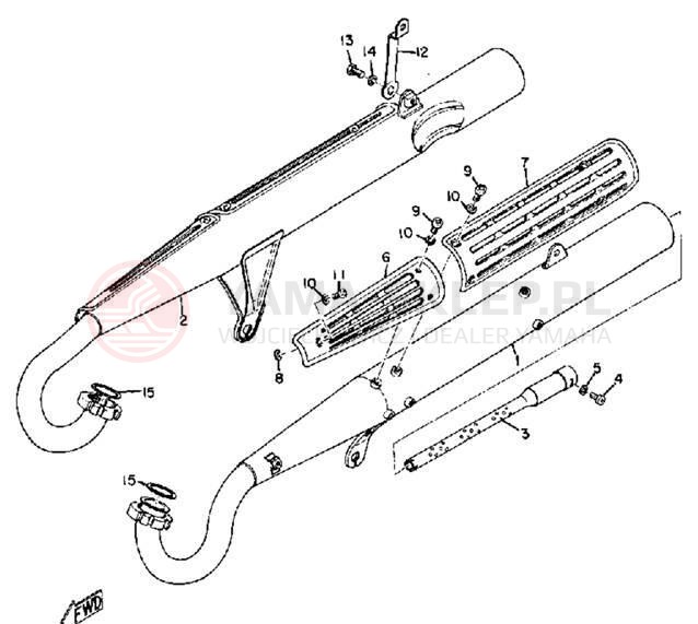 Schemat "tłumik" do Yamaha YAS1C