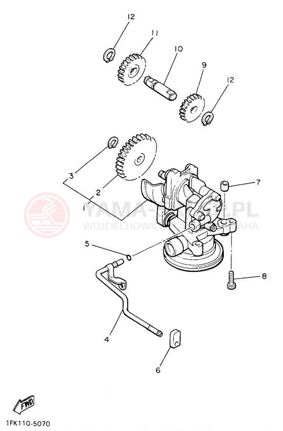 Schemat "Pompa olejowa" do Yamaha V-MAX 1200 VMX12H/VMX12HC