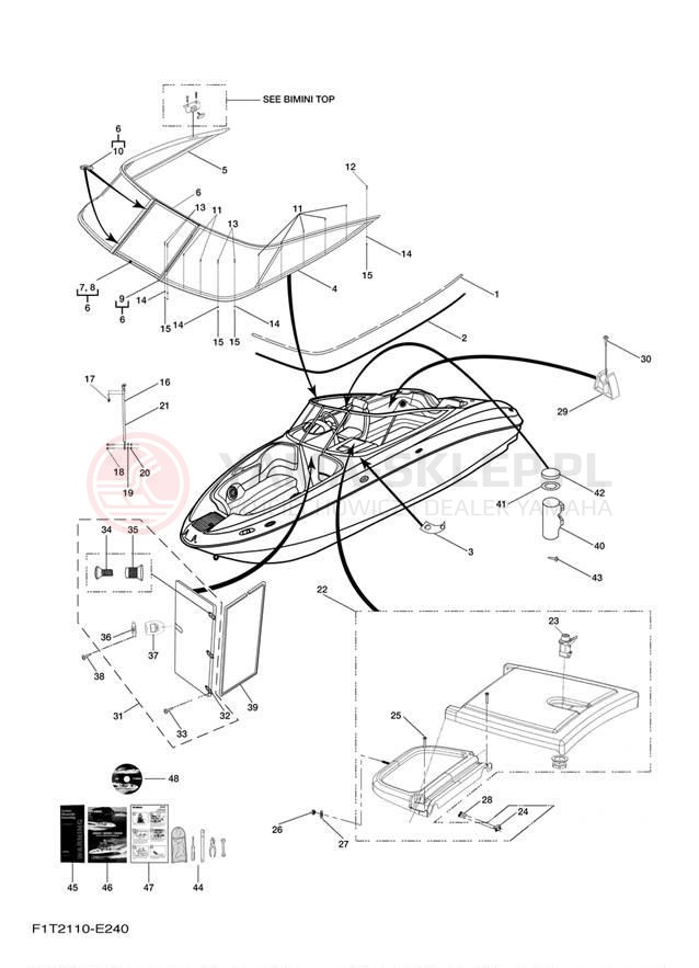 Schemat "HELM" do Yamaha SX210 FRT1100BF/FRT1100AF