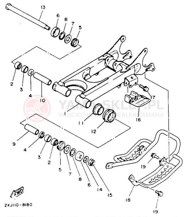 Schemat "wahacz" do Yamaha BLASTER YFS200E_MN