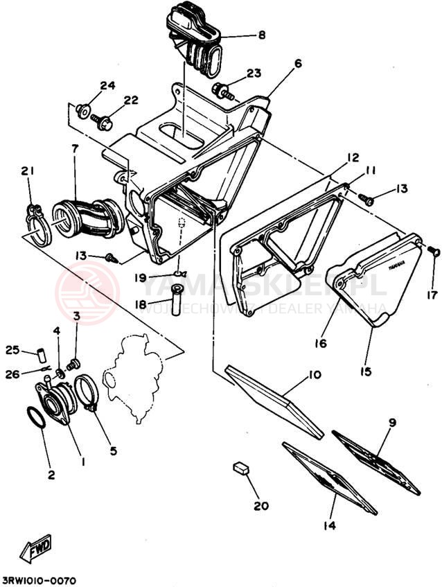 Schemat "Wtrysk paliwa" do Yamaha SEROW XT225G/XT225GC