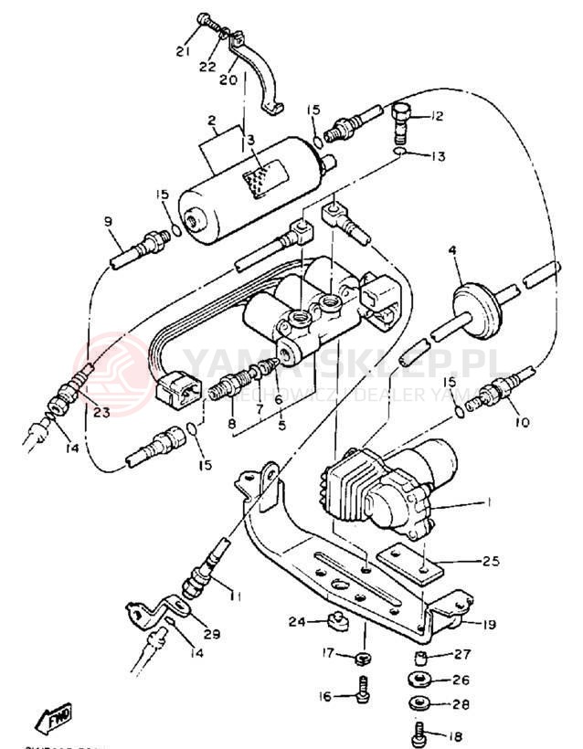Schemat "Jednostka poziomująca" do Yamaha XVZ13DD/XVZ13DDC