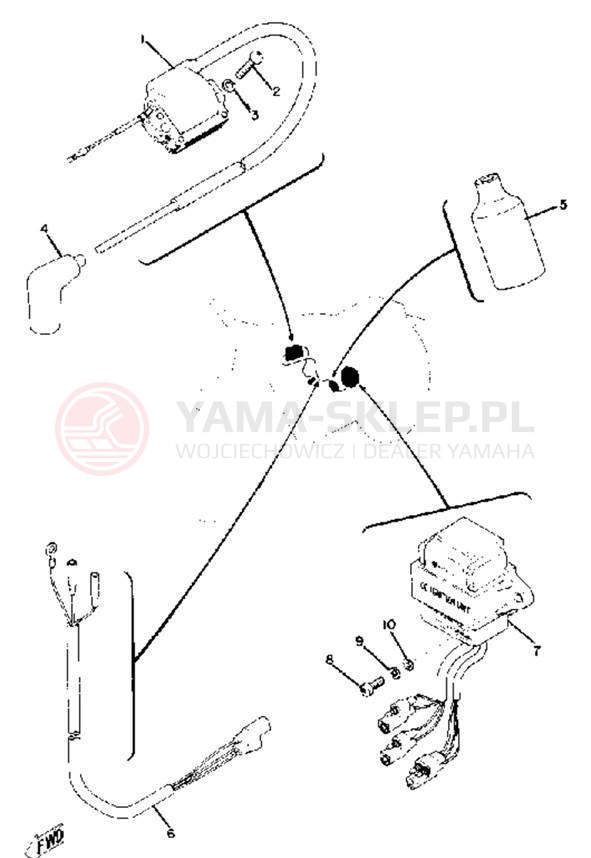 Schemat "układ elektryczny" do Yamaha SC500