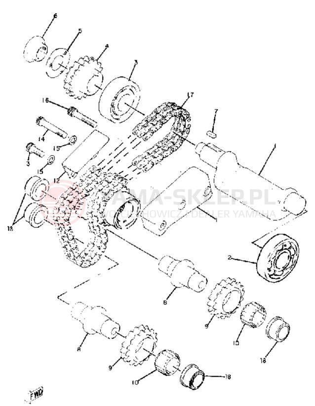Schemat "wałek wyrównujący" do Yamaha SC500