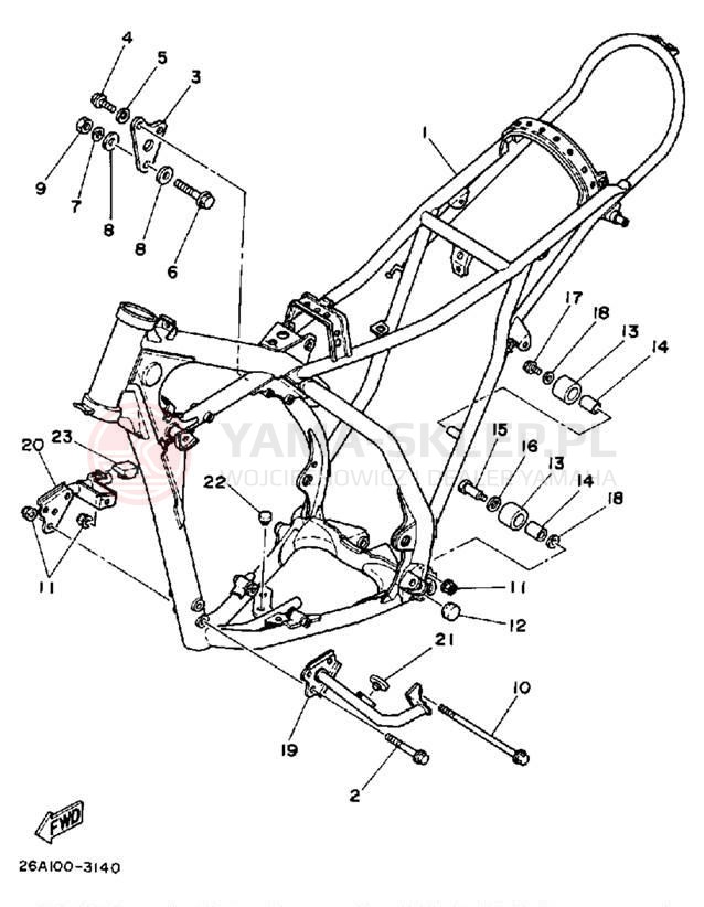 Schemat "rama" do Yamaha IT490L
