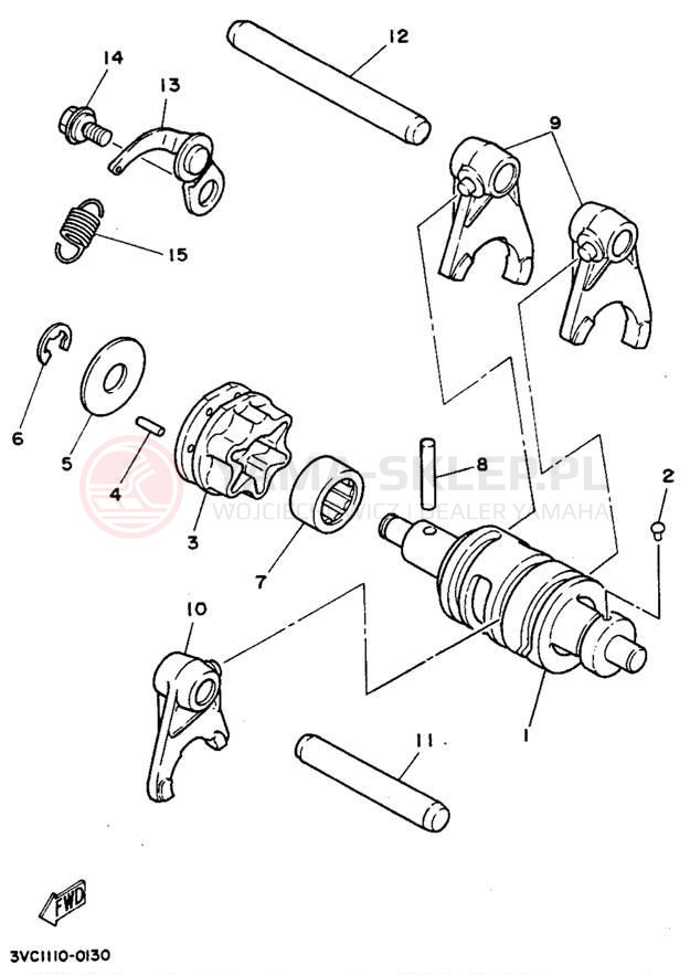 Schemat "Wodziki, automat" do Yamaha RT180B