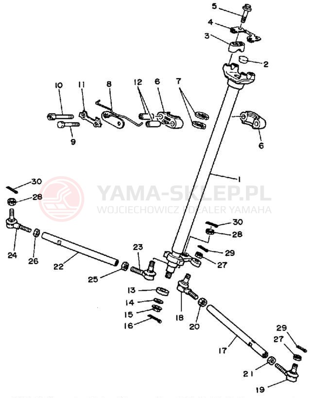 Schemat "Półki zawieszenia" do Yamaha BANSHEE YFZ350A