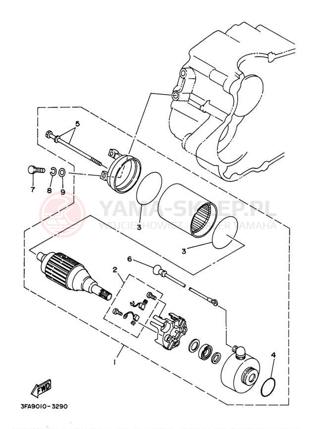 Schemat "rozrusznik" do Yamaha BREEZE YFA1J