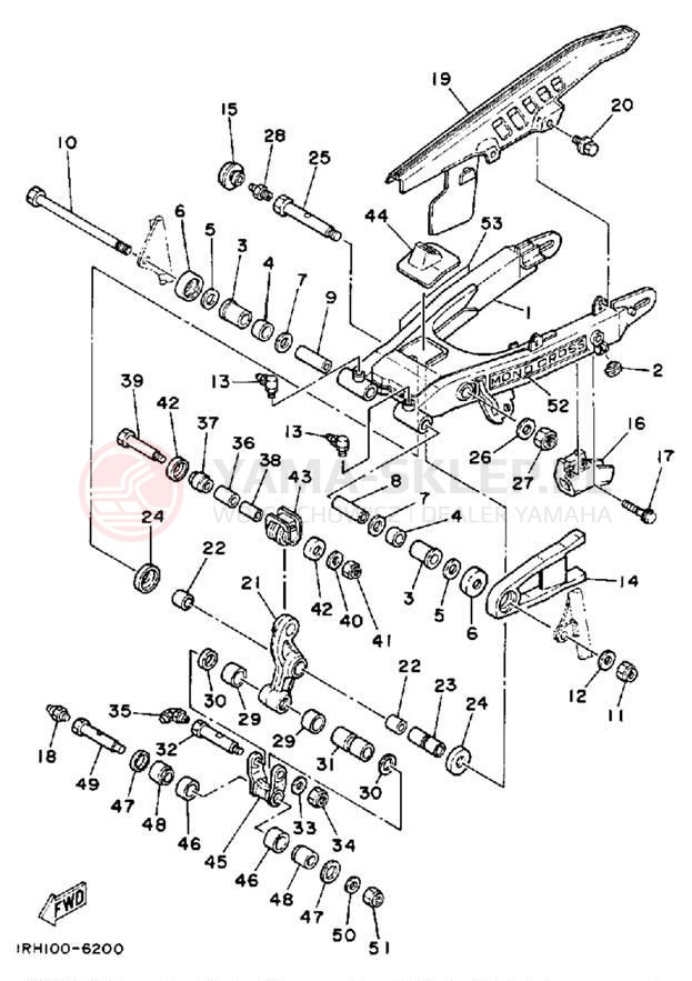 Schemat "wahacz" do Yamaha TT225S