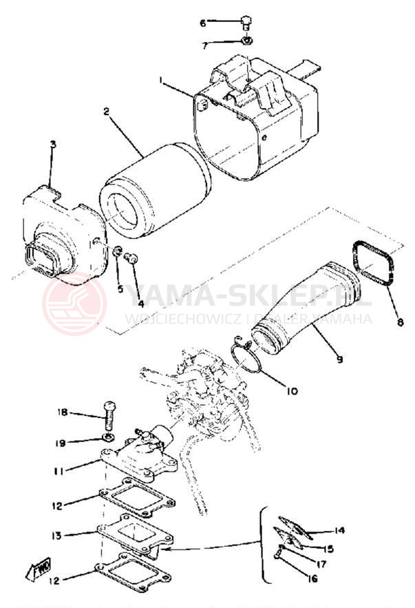 Schemat "Wtrysk paliwa" do Yamaha LB802AE
